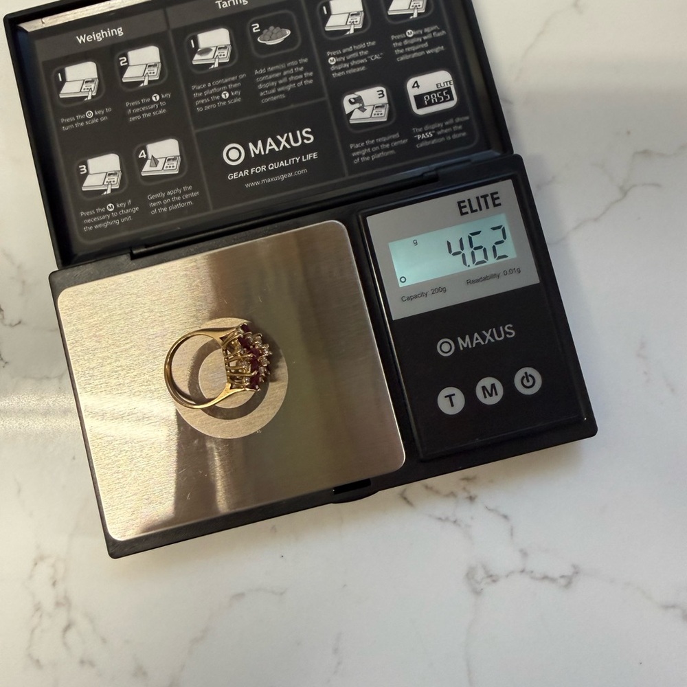 14k Ruby & Diamond Cocktail Ring - image 6